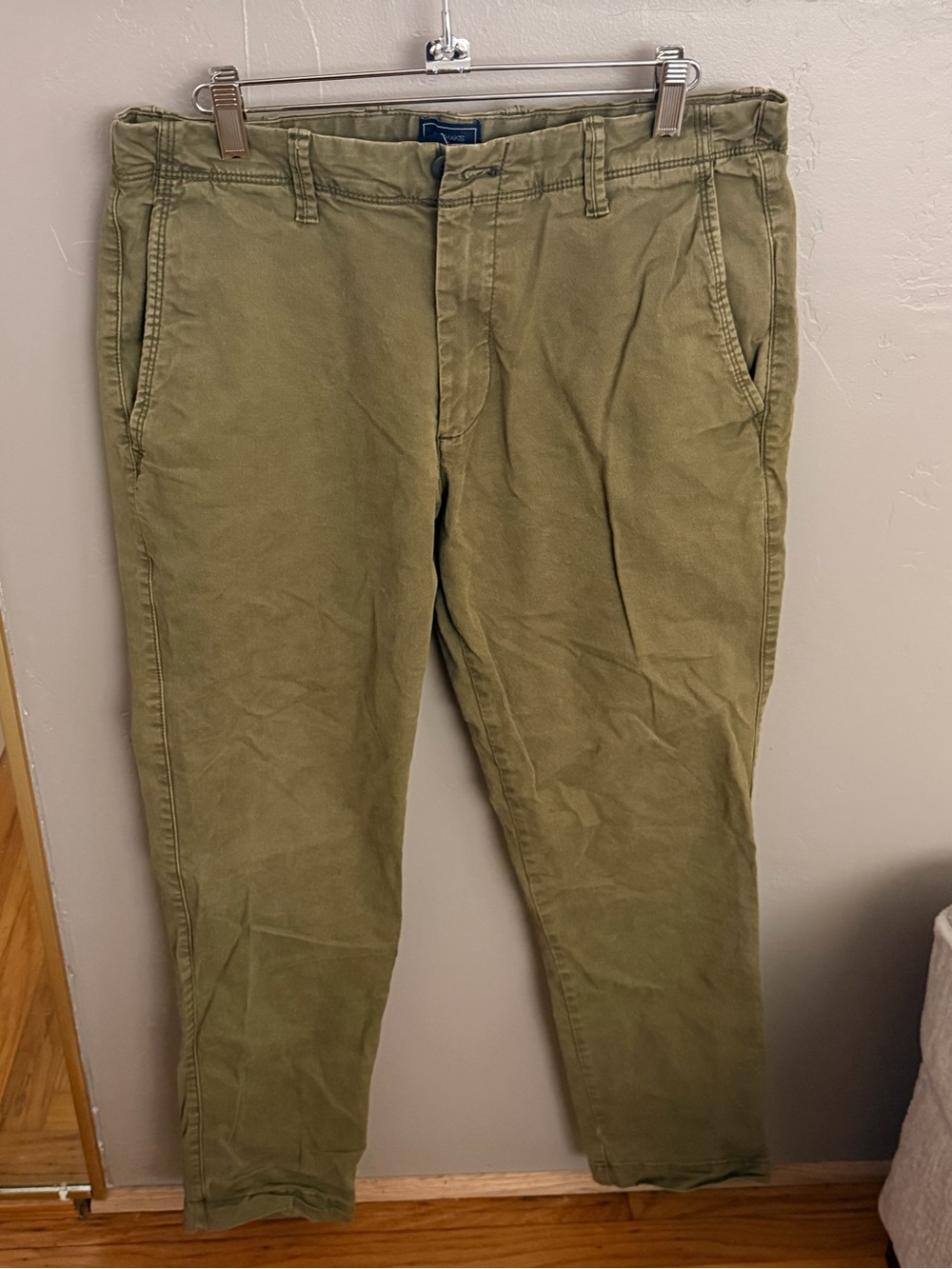 GAP Olive‎ Chino Pants - Lived In Slim Stretch #468